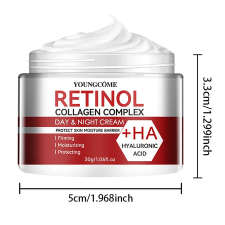 YOUNGCOME Retinol Anti-Aging Moisturising Cream with Collagen &amp; Hyaluronic Acid 30G