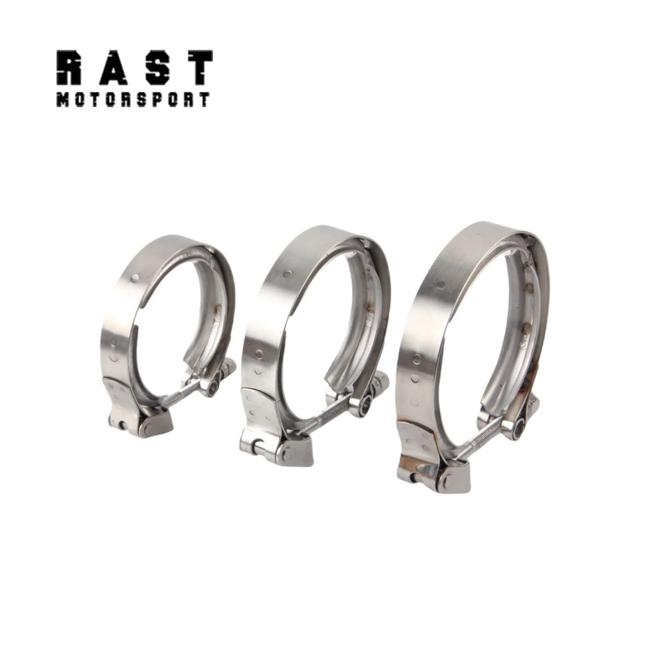 304 Edelstahl Schnellverschluss V-Band Klemme 2,5-3,5 Zoll für Turbo-Auspuff