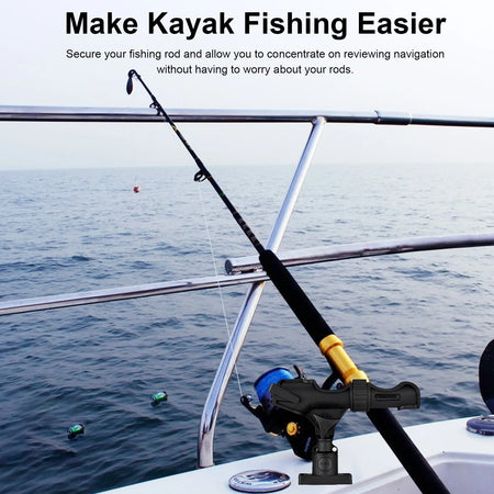 360-Degree Adjustable Fishing Rod Holder for Kayak and Boat