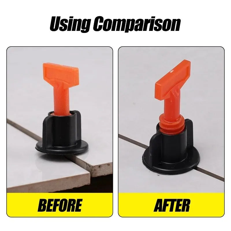 46Pcs Ceramic Floor Tile Leveling Kit &ndash; Easy Leveling