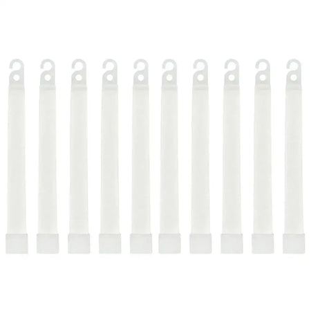 Waterproof 6 Inch Glow Sticks With Hook For Camping Gear WHITE