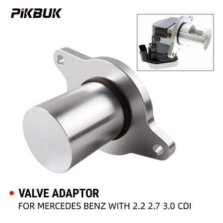 Aluminum Valve Adaptor for Mercedes-Benz 2.2L 3.0L CDI OM612 OM647 by InterCyprus Trading Ltd