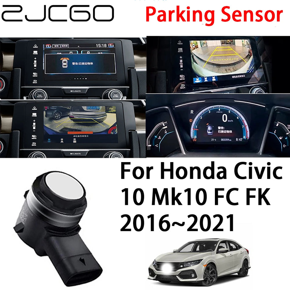 Parkavimo jutiklių sistema su signalizatoriumi Honda Civic 10 Mk10 FC FK 2016-2021