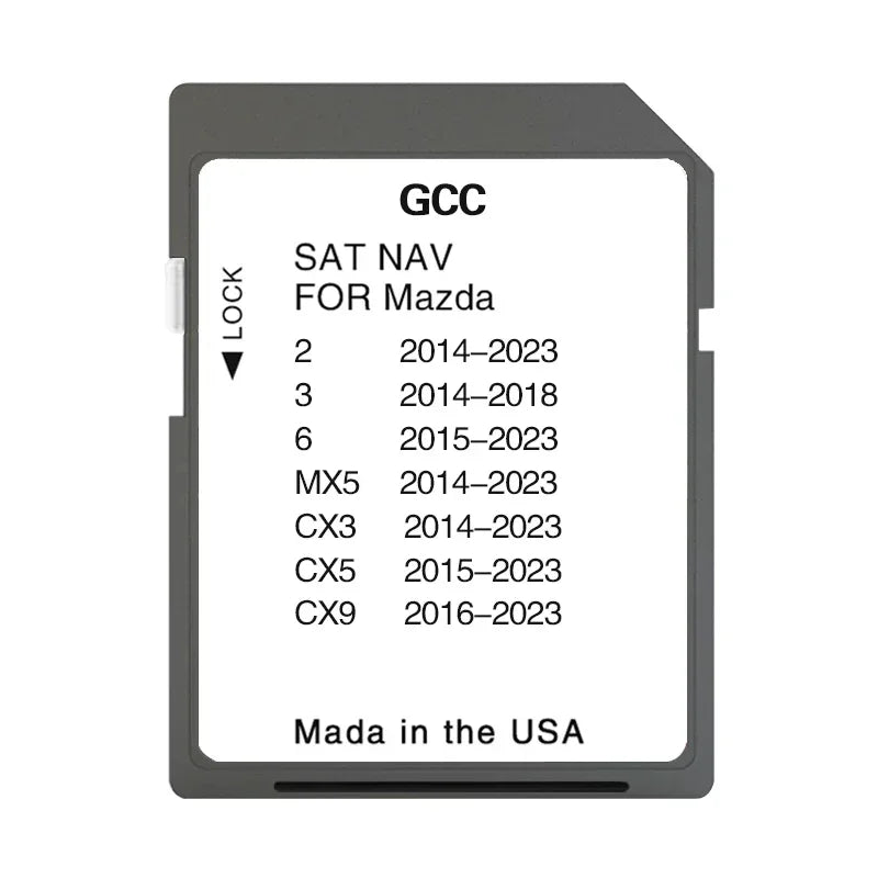 NAVINESA Mazda2 Connect1 SD Card 8GB &ndash; Gulf Maps Update