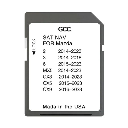 NAVINESA Mazda2 Connect1 SD Card 8GB &ndash; Gulf Maps Update