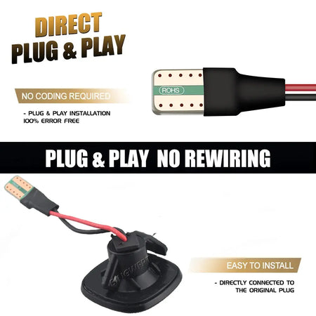 2PCS For SKODA Fabia 6Y 5J MK2 Octavia 1U A4 MK1 Rapid NH3 Roomster 5J Superb 3U LED Dynamic Side Marker Turn Signal Light by InterCyprus Trading Ltd