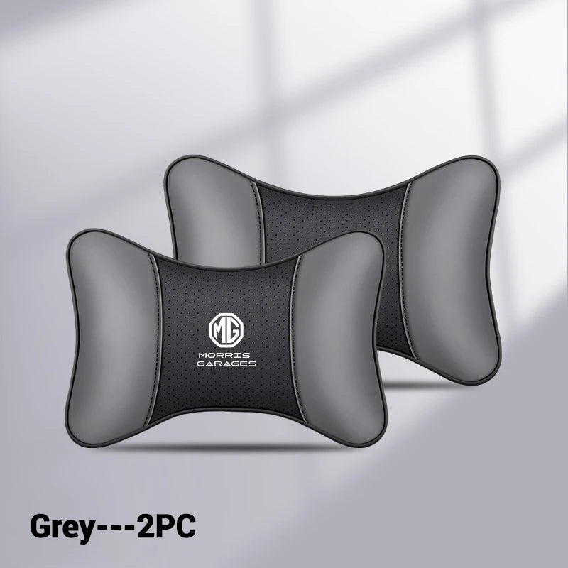 Car Seat Headrest Neck Support Cushions for MG: Comfortable and Adjustable, Available in Multiple Colors 2pcs black grey