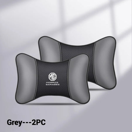 Car Seat Headrest Neck Support Cushions for MG: Comfortable and Adjustable, Available in Multiple Colors 2pcs black grey