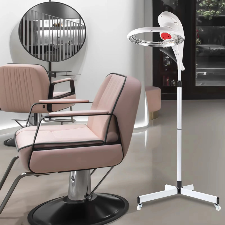 Hiustenleikkuun lentävä lautasmallinen lämmityskone värikiharoille