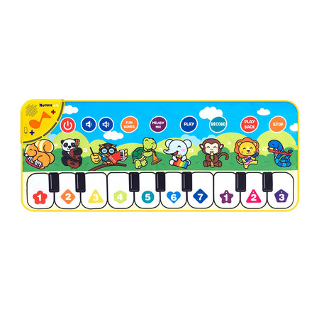 Music Piano Dance Mat &ndash; Educational Fun with Animal Sounds 80x30cm Wild Animal