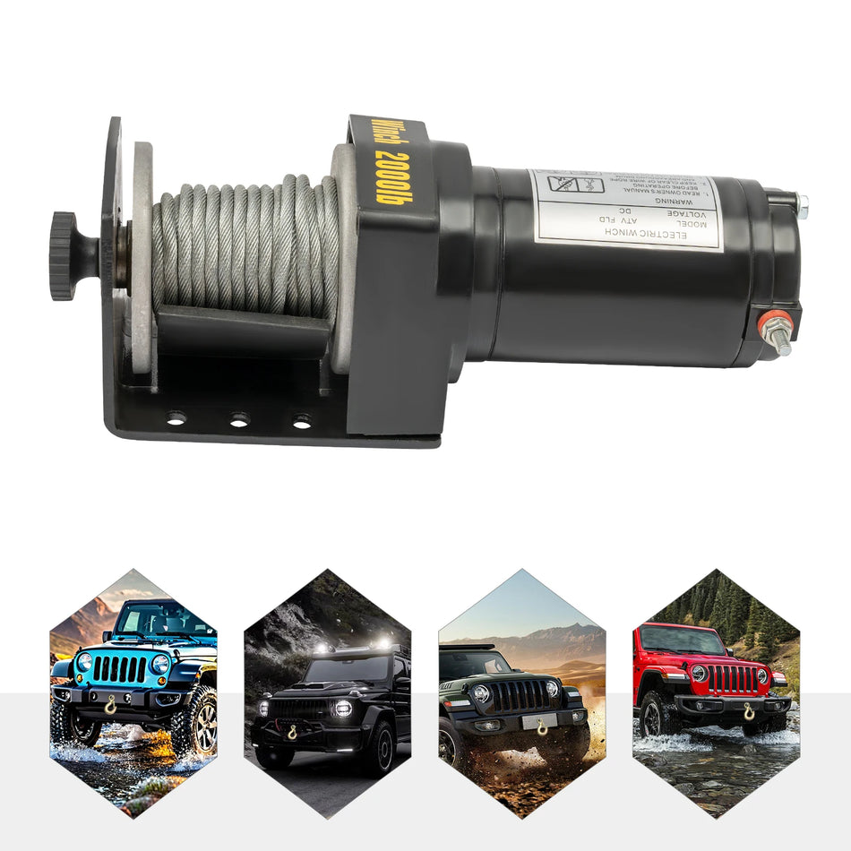 0.4KW Electric Winch DC12V &ndash; IP67 Waterproof Grade Pro GERMANY