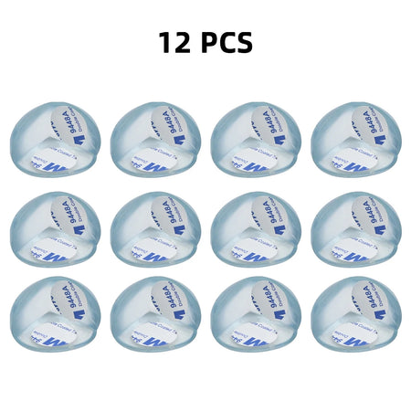 Transparent Baby Safety Silicone Corner Protectors 12PCS Round Shaped