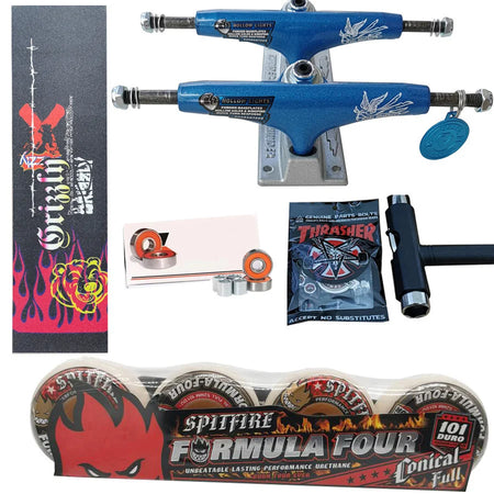 Spitfire Forged Thunder Trucks 5.25Inch &ndash; Chrome Bearings 52mm 101D 5