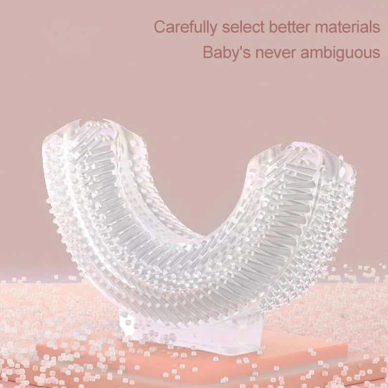 Børns Silikone U Form 360 Grad Elektrisk Tandbørste USB