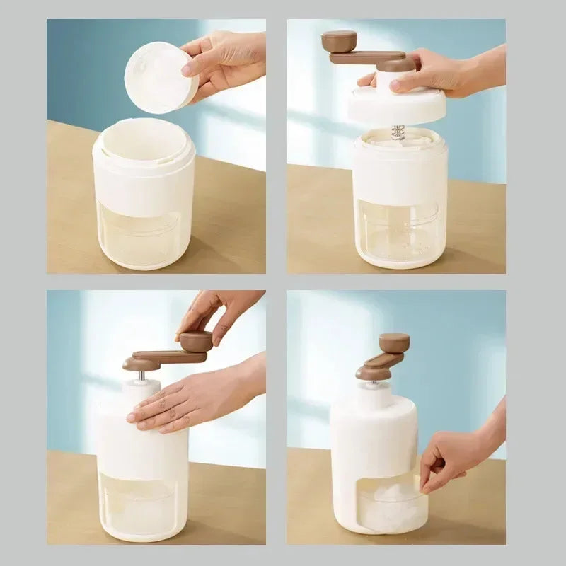 Portable Manual Ice Crusher &ndash; Durable Stainless Steel Blade