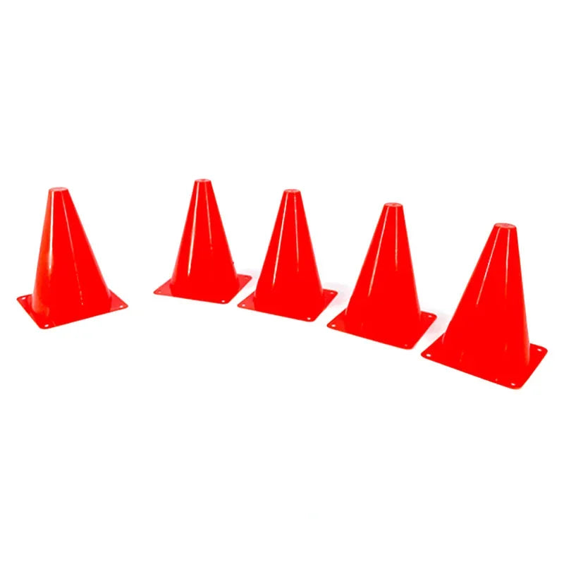 High-Visibility 18CM Training Cones - Set of 5 Red