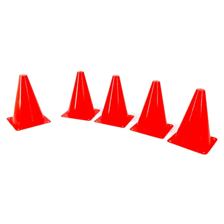 High-Visibility 18CM Training Cones - Set of 5 Red