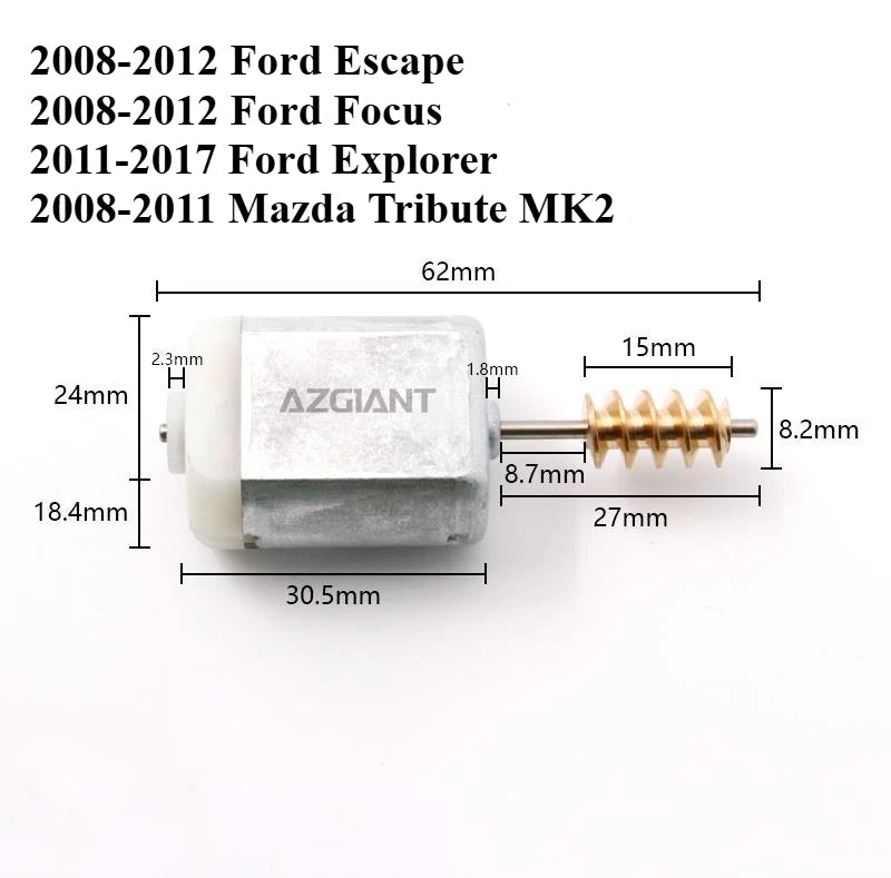 Durų užrakto aktuatorius centrinis valdymas 12V Ford Escape 2008-2012 ir Explorer 2011-2017