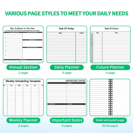 Reusable Notebook with Cloud Storage - Erasable, Waterproof, Smart Diary in A4/A5/A6