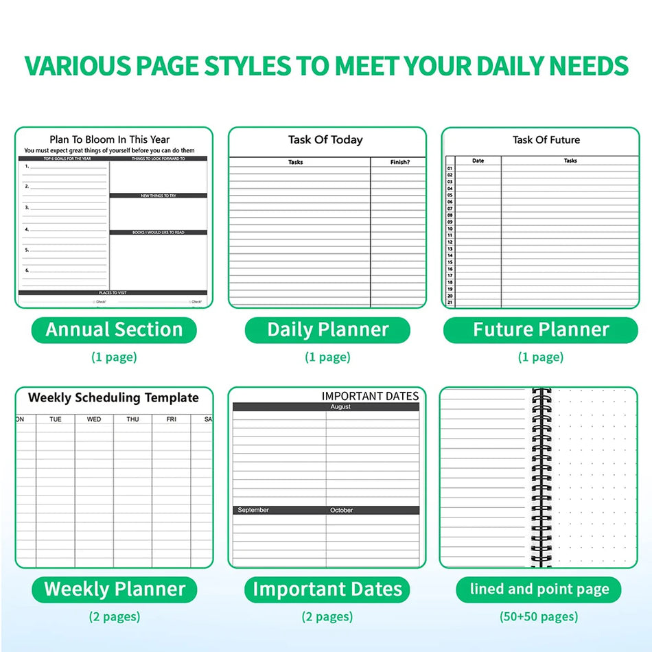 Reusable Notebook with Cloud Storage - Erasable, Waterproof, Smart Diary in A4/A5/A6