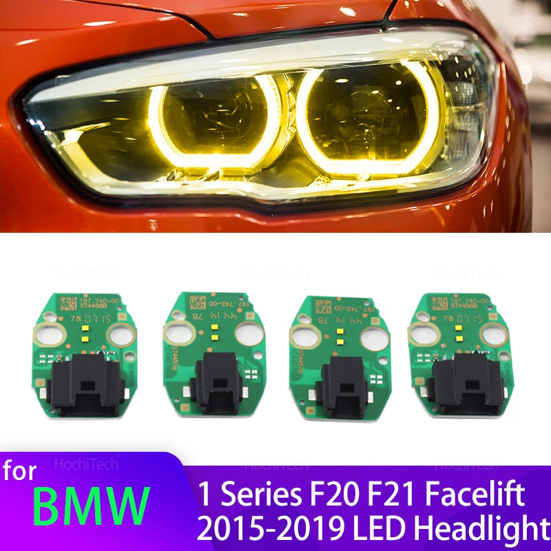 Geltonas LED angelo akies DRL modulis BMW 1 serijai F20 F21 2015-2019 63117428425