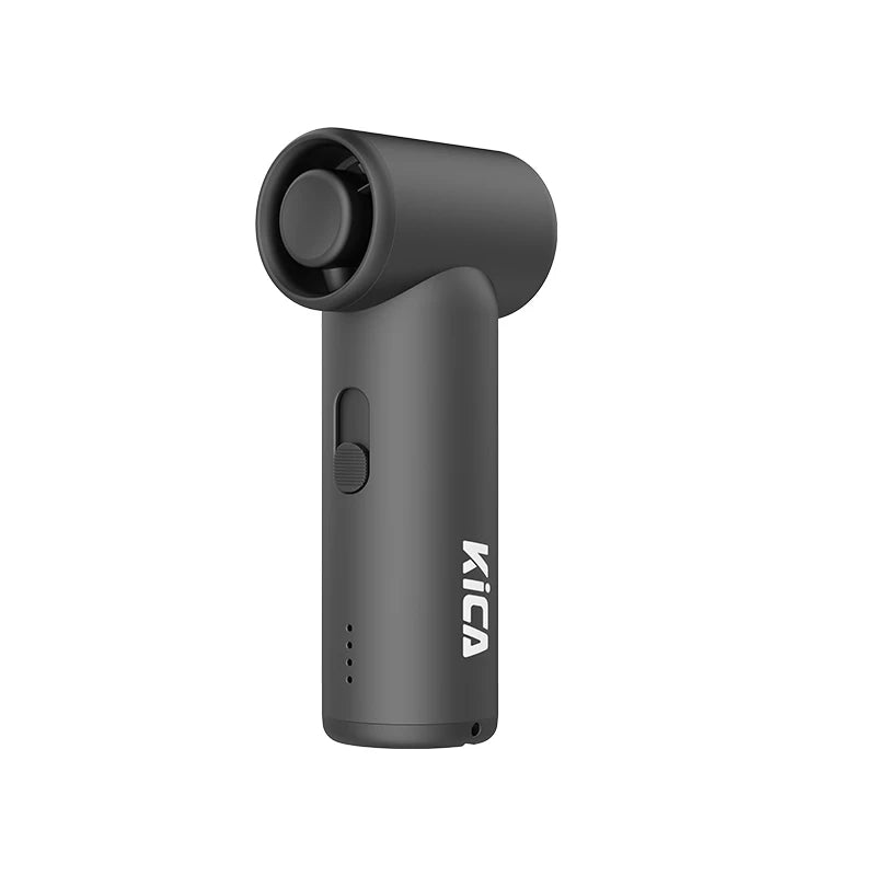 KICA 3000mAh Mini Turbo Jet Fan &ndash; Portable Handheld Cooling Appliance Black SL