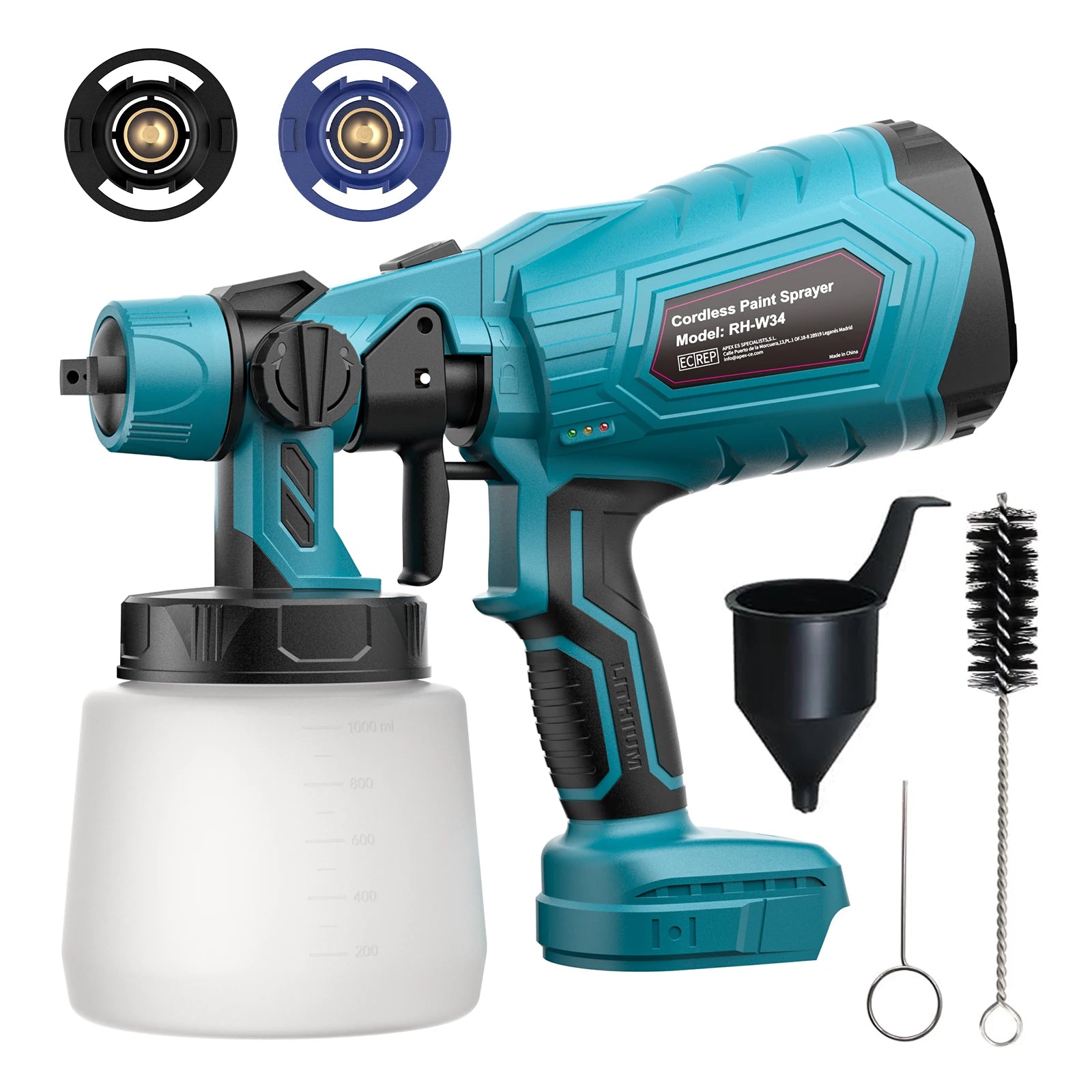 Cordless Electric Spray Gun for Makita 18V Paint Sprayer