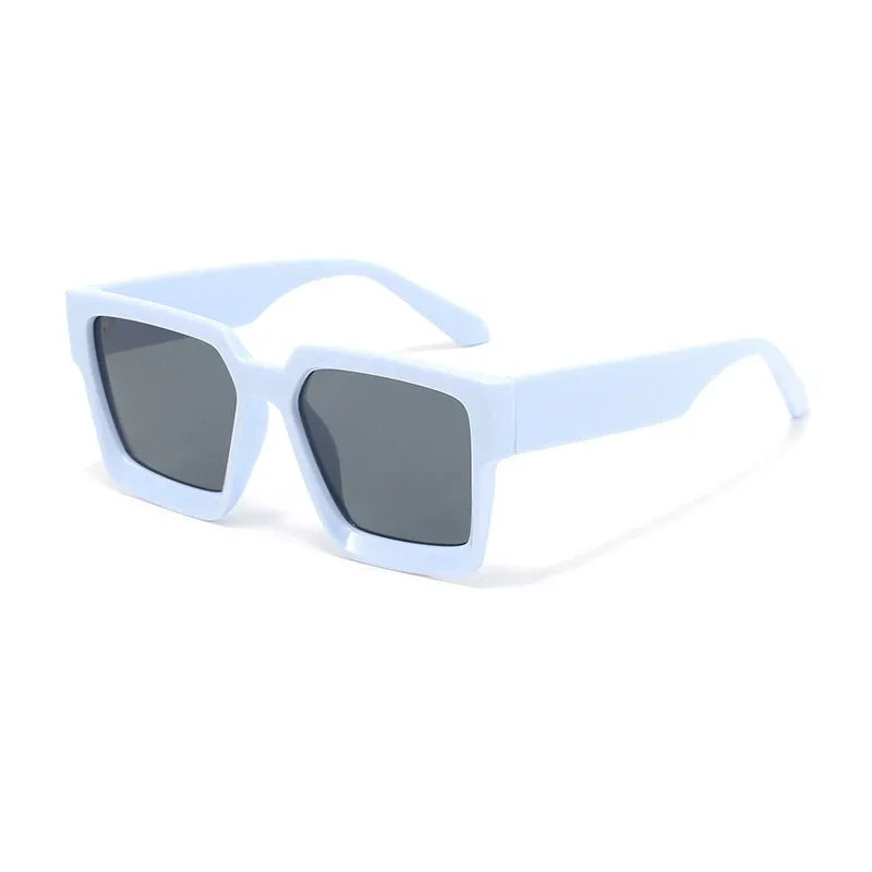 Fahion Vintage Square Sunglasses &ndash; Unisex Retro UV400 Blue
