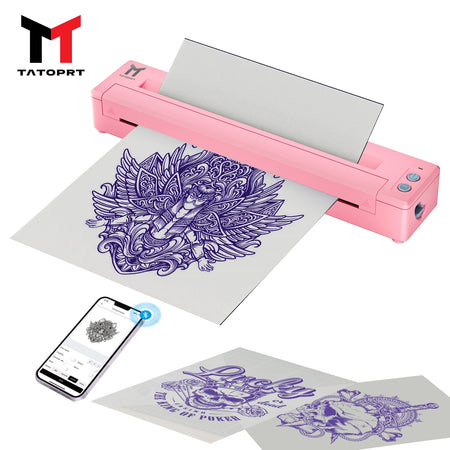 Bluetooth Tattoo Printer A4 &ndash; 5 Free Transfer Papers