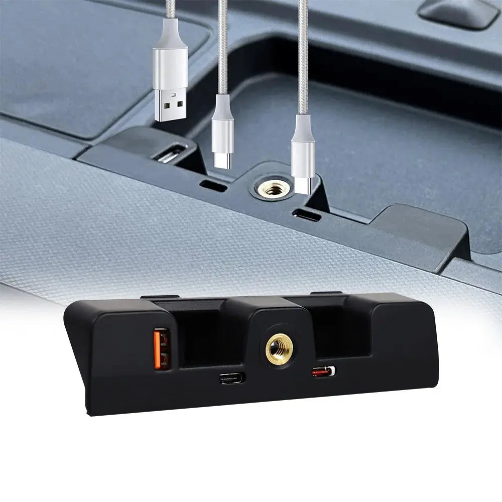 Dashboard USB Expansion Dock for Ford Bronco Accessories 2021 2022 2023 2024 2/4-Door 3 Ports Charging Station by InterCyprus Trading Ltd