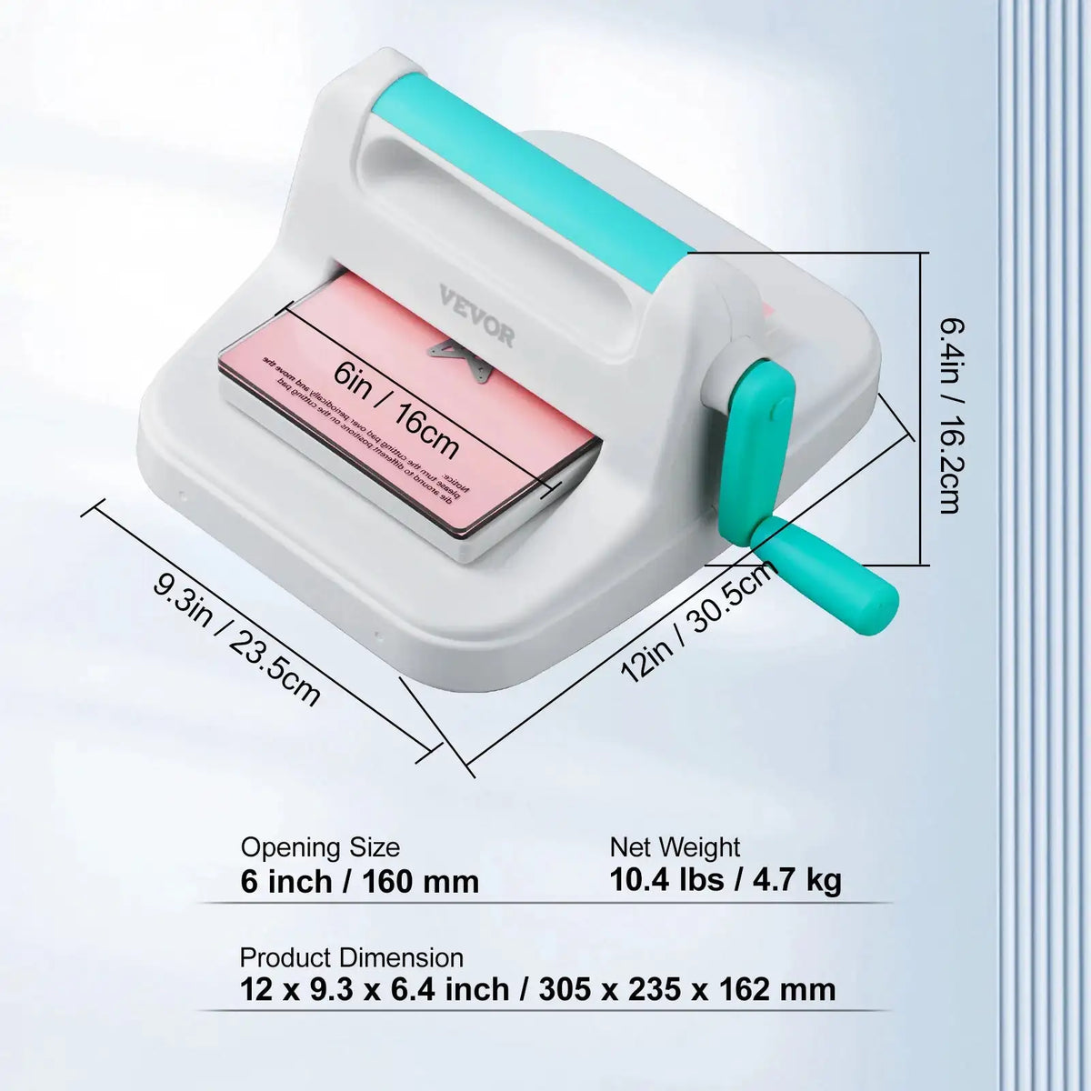 6/9in Manual Die Cutting Embossing Machine &ndash; Compact 6in / CZECH REPUBLIC