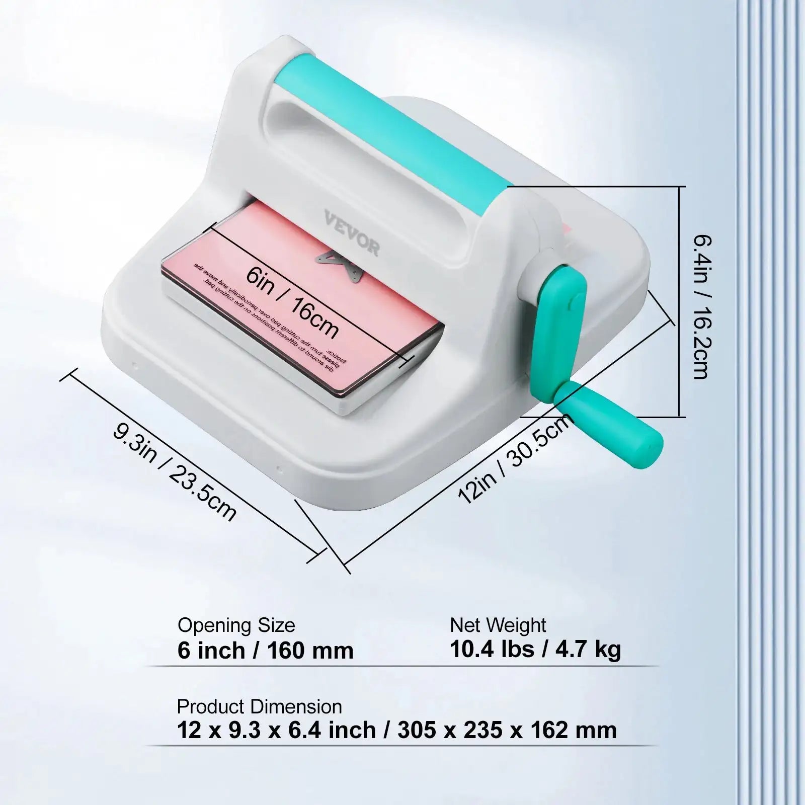 6/9in Manual Die Cutting Embossing Machine &ndash; Compact 6in / CZECH REPUBLIC