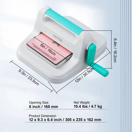 6/9in Manual Die Cutting Embossing Machine &ndash; Compact 6in / CZECH REPUBLIC