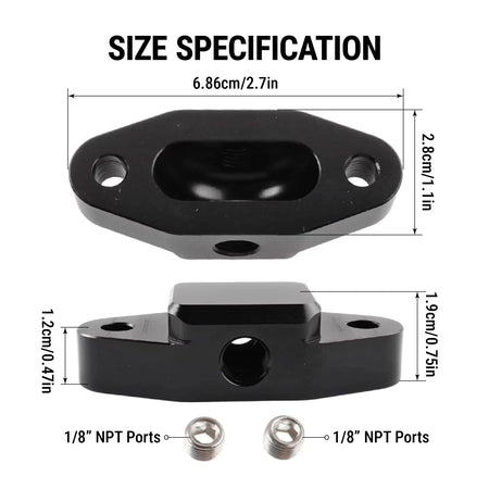 6061 T6 Aluminum Block Off Plate for Chevy GMC LS Gen III IV With Ports by InterCyprus Trading Ltd