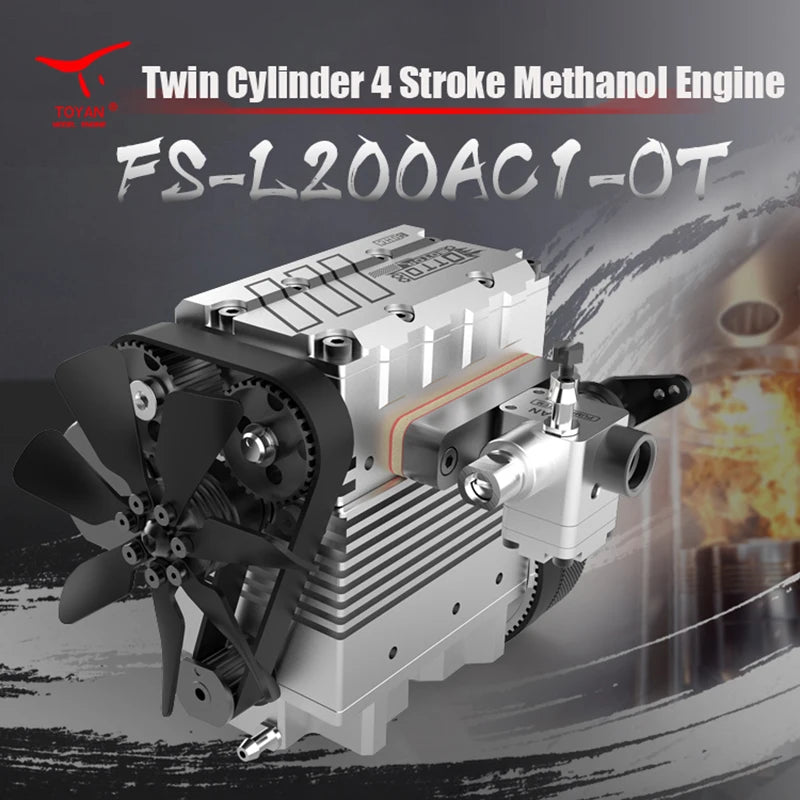 FS L200AC Toyan Twin Cylinder Nitro Engine DIY Kit