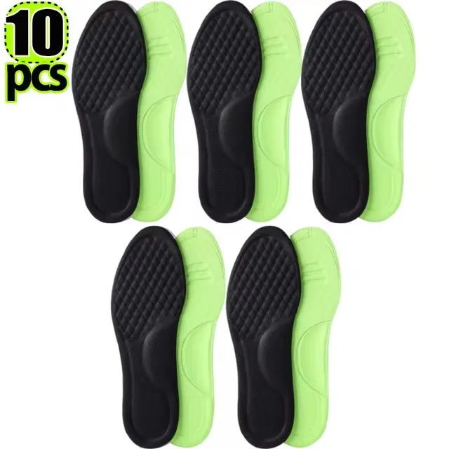 Soft Memory Foam Orthopedic Insoles - Deodorising &amp; Antibacterial, Sweat-Absorbing Shoe Accessories 10pcs / 45-46