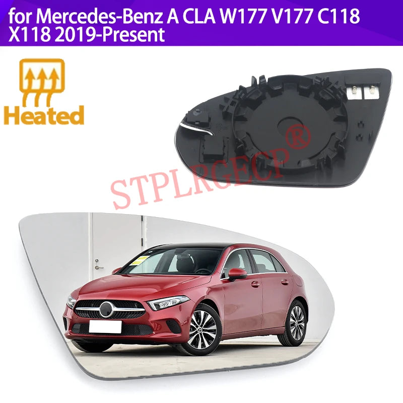Cristal del Espejo Retrovisor de Punto Ciego Calentado para Mercedes-Benz A CLA W177 C118 X118