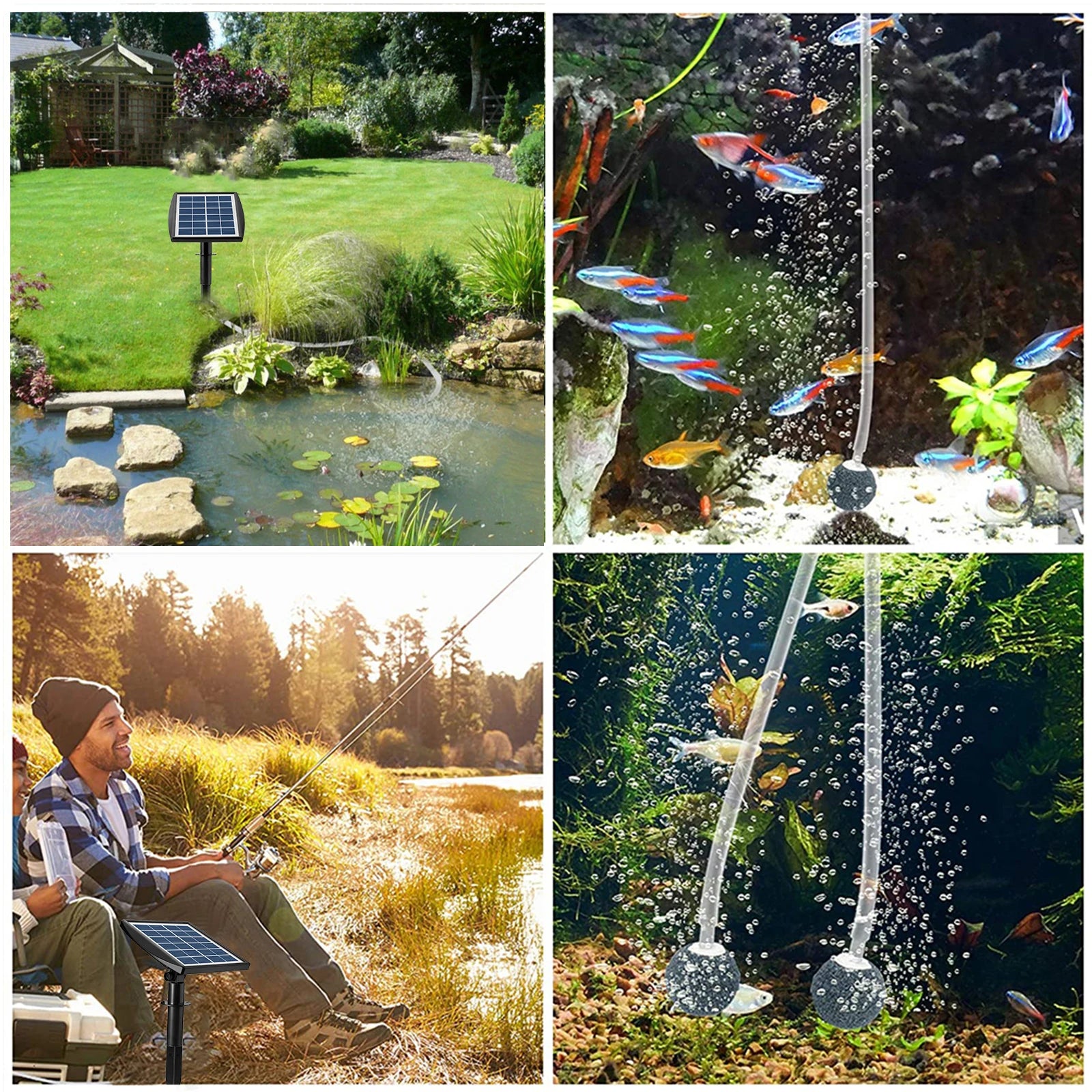 6V 2W Plug-in Solar Oxygen Pump &ndash; Auto Start in Sunlight