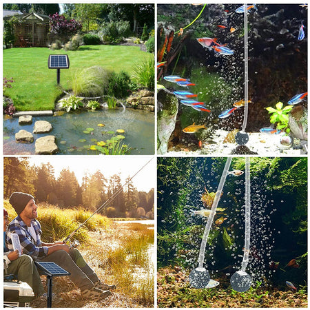 6V 2W Plug-in Solar Oxygen Pump &ndash; Auto Start in Sunlight