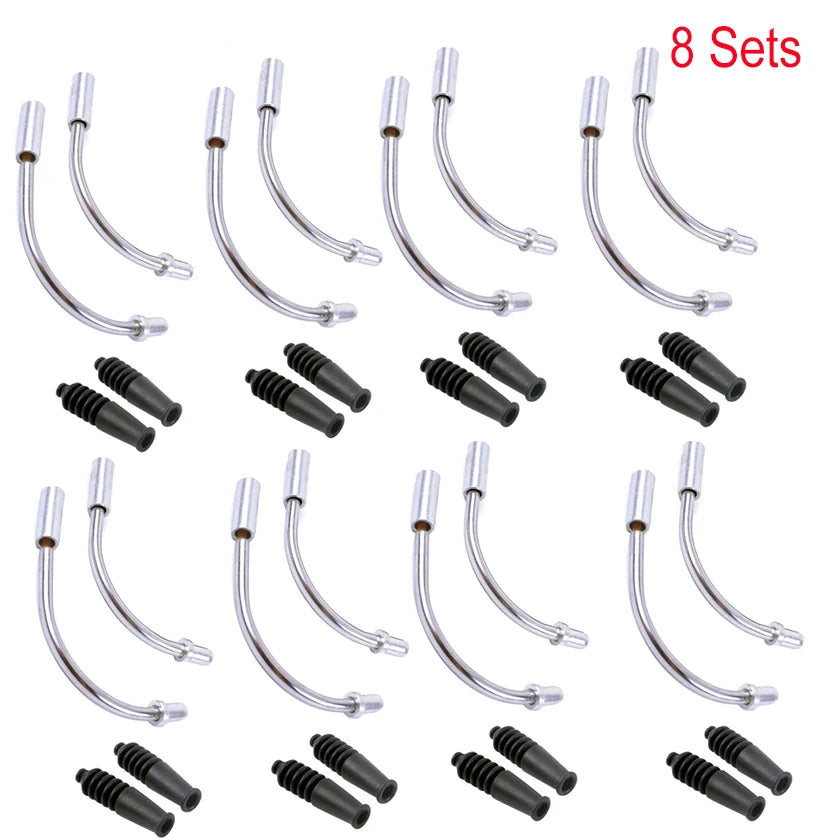 V Brake Noodle And Boot Set &ndash; Durable Steel Cable Protection 8 sets