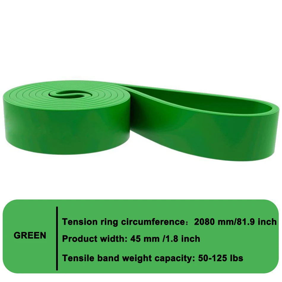 WOSWEIR FE0103 Elastic Resistance Bands - Full Body 50-125LBS-Green