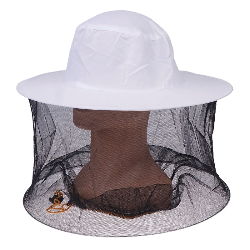 Beekeeping Protective Bee Hat Veil Combo &ndash; White Mesh