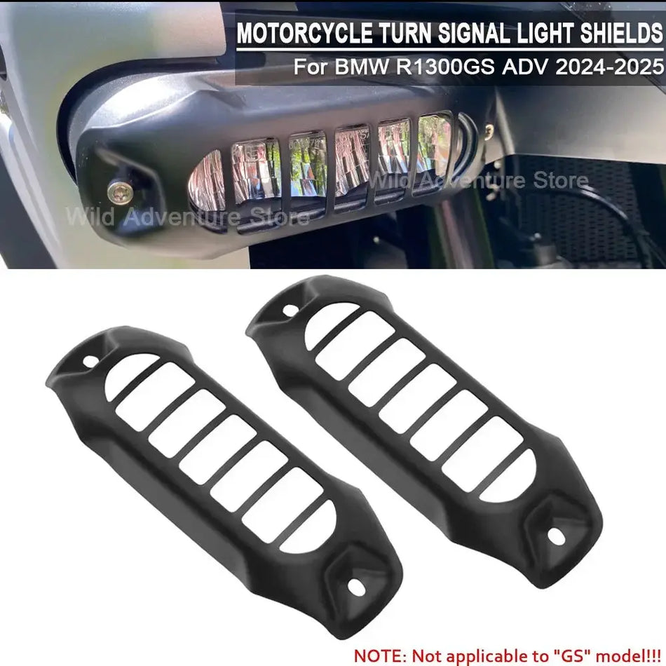 For BMW R1300GS Adventure R1300GS ADV 2024 2025 Motorcycle Accessory Turn Signal Light Shields Lamp Lamp Protection Guard Grille by InterCyprus Trading Ltd