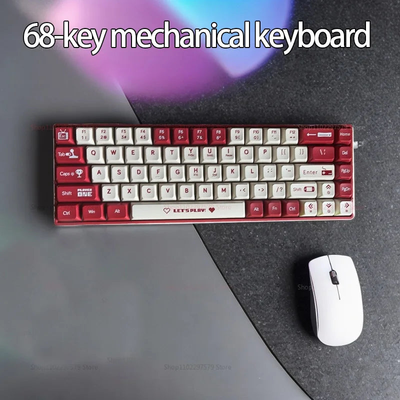 AK680 Mechanical Keyboard - 65 Percent Hot Swap Bluetooth