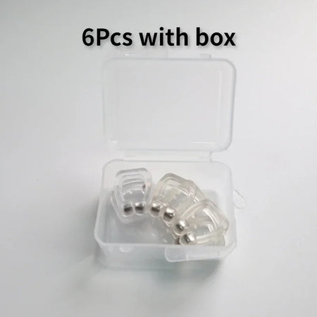 2 4 6pcs Magnetic Anti Snore Nose Clips &ndash; Easy Breathing 6pcs with box