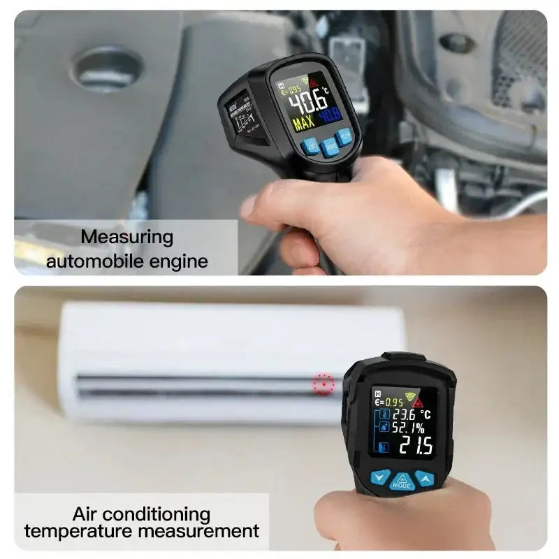 Mestek 50 800C Digital Infrared Thermometer Humidity Meter