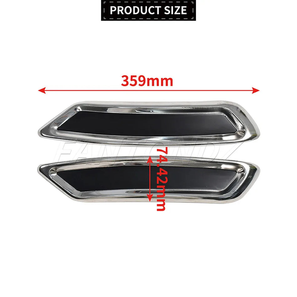 Marco del deflector de escape de acero inoxidable para VW Passat B8 2015-2018