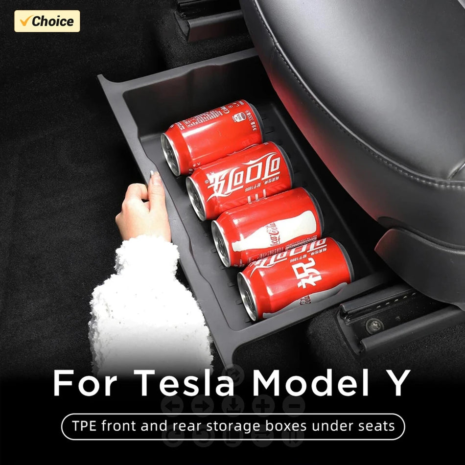 TPE škatla za shranjevanje pod sedežem za Tesla Model Y Juniper 2025