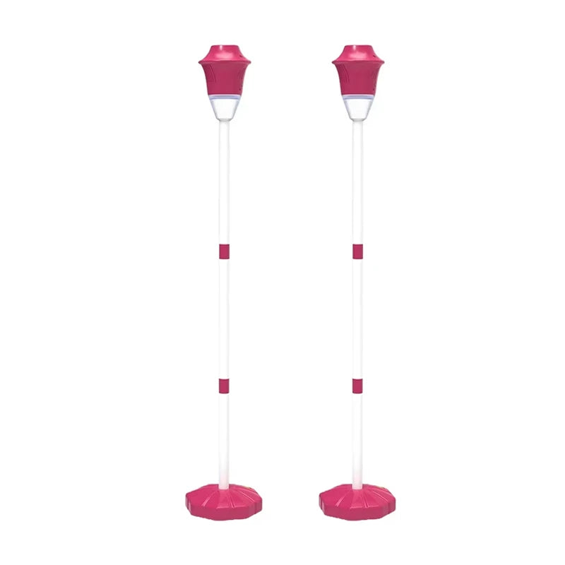 Street Lamp Bubble Machine &ndash; Automatic Fun for Parties 2Pieces Red