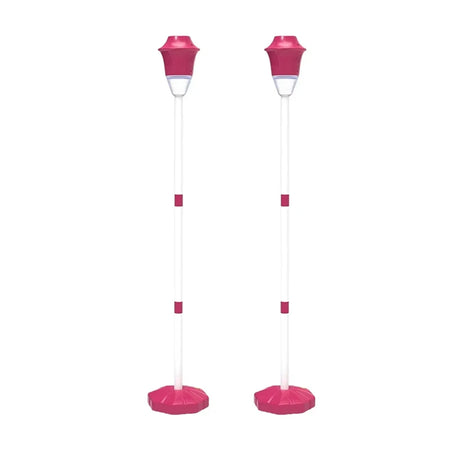 Street Lamp Bubble Machine &ndash; Automatic Fun for Parties 2Pieces Red